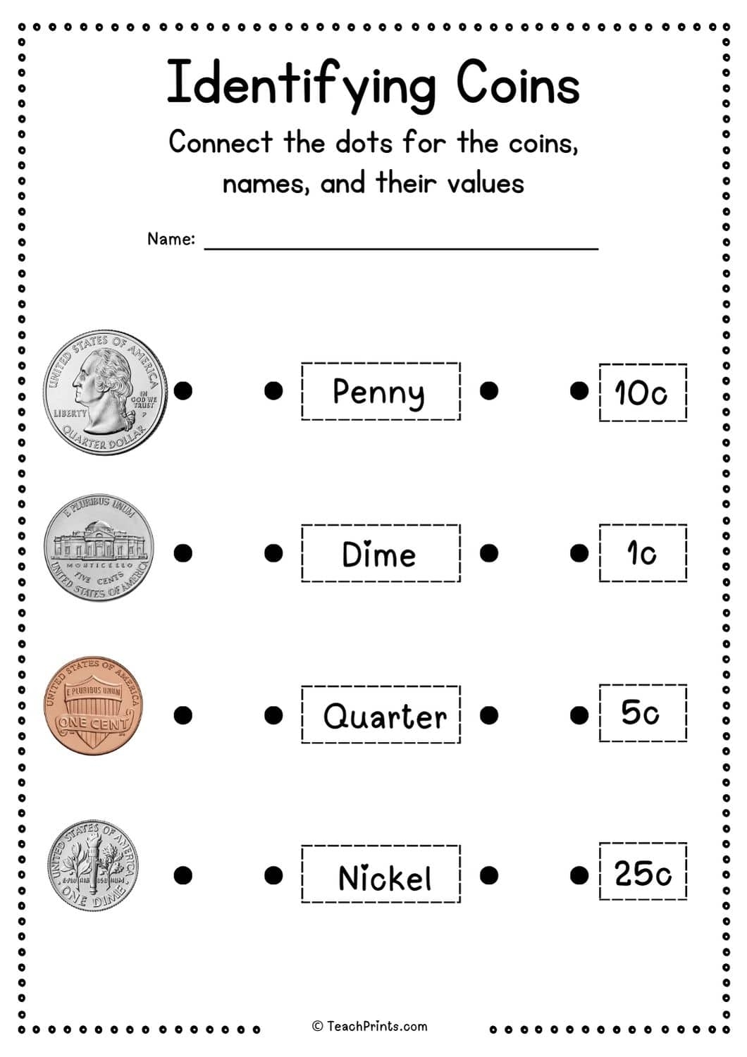Counting Money Worksheets