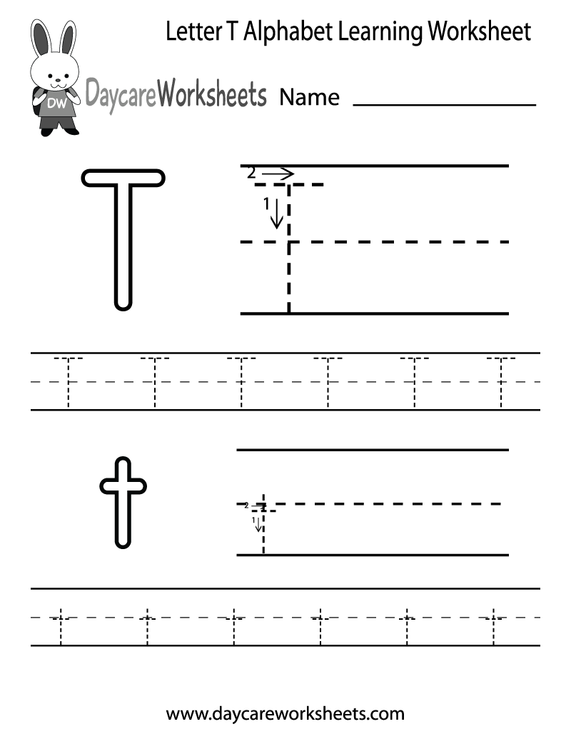 Free Printable Letter T Worksheets Sly Spoon