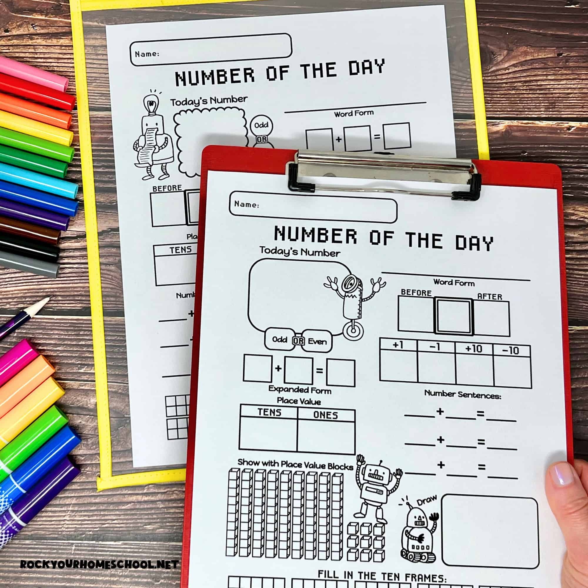 Free Number Of The Day Worksheets For Simple Math Fun Rock Your Homeschool Number Of The Day Worksheet Free Printable