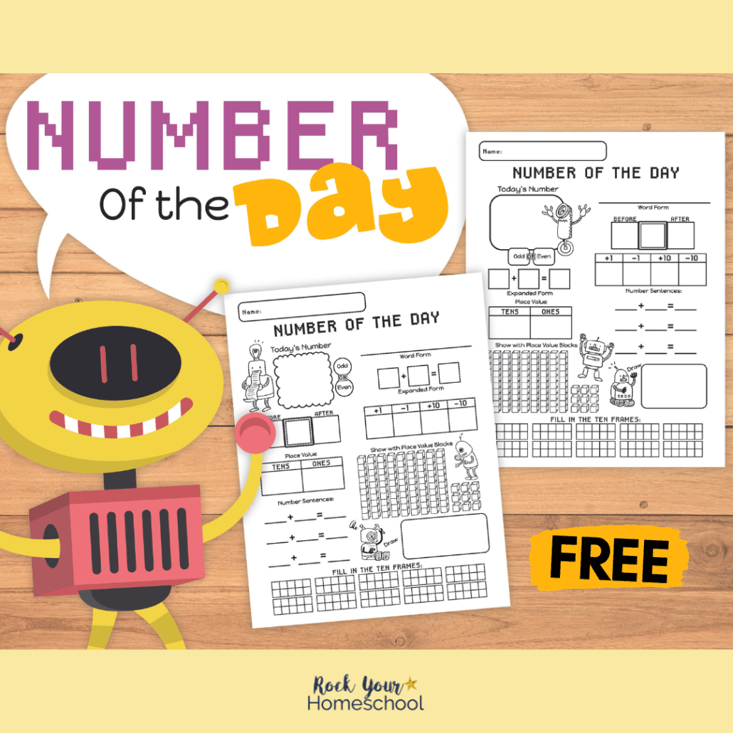 Free Number Of The Day Worksheets For Simple Math Fun Rock Your Homeschool Free Number Of The Day Worksheets For Simple Math Fun Rock Your Homeschool