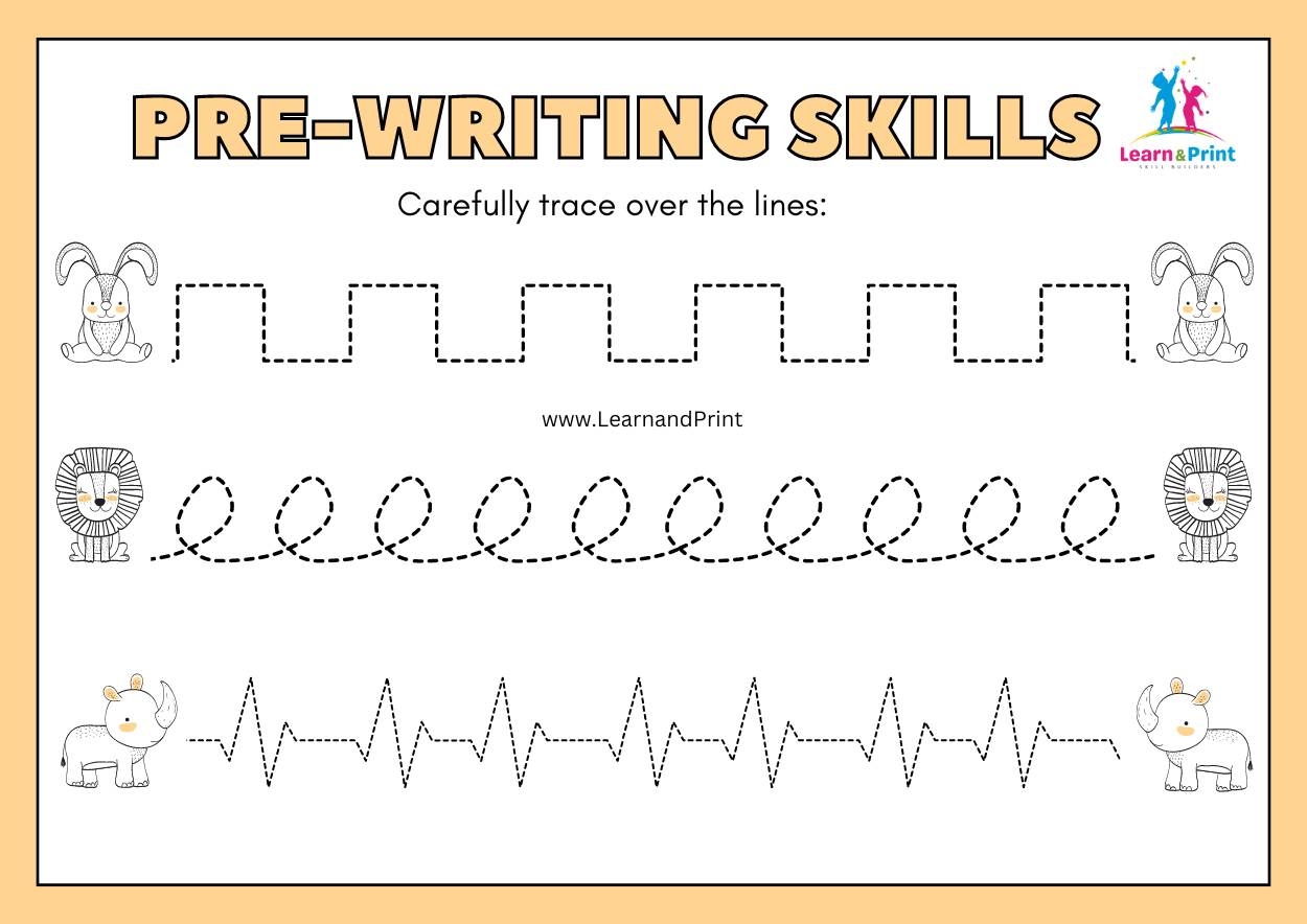 Free Pre Writing Worksheets For Preschoolers Boost Fine Motor Skills Learn And Print