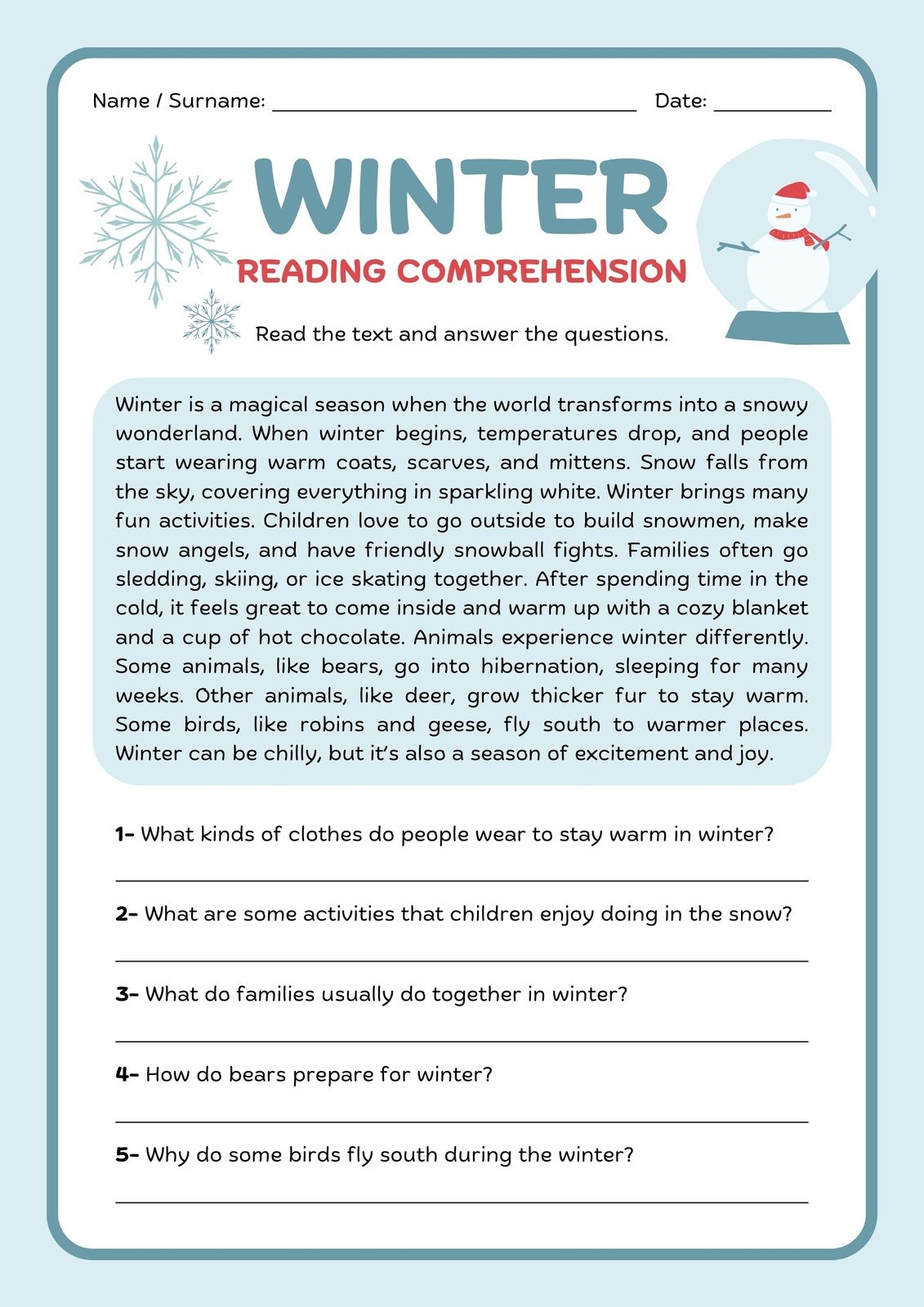 Free Printable 3rd Grade Reading Worksheet Templates Canva Third Grade Reading Comprehension Superstar Worksheets