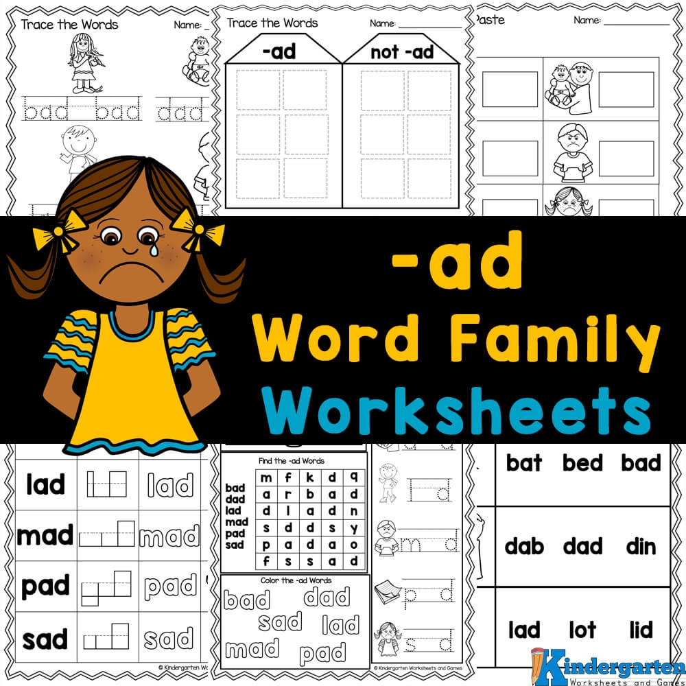 FREE Printable Ad Word Family Worksheets Worksheets Library FREE Printable Ad Word Family Worksheets Worksheets Library