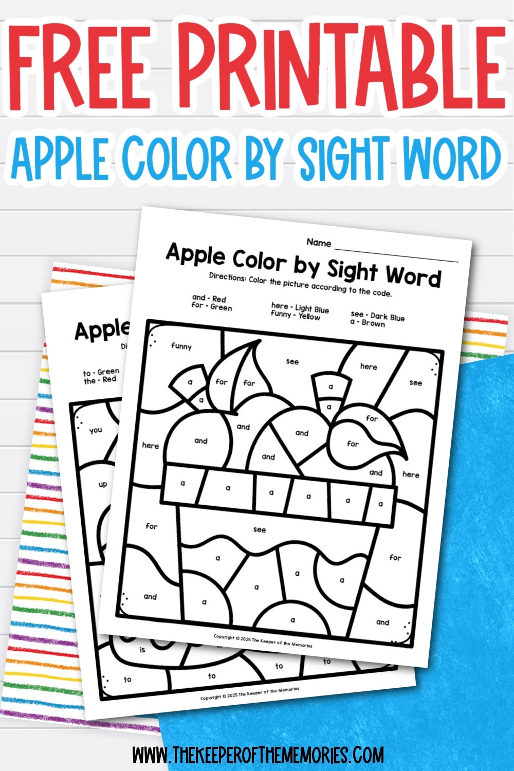 Apple Tree Sight Word Find And Cover Printable For Kindergarten