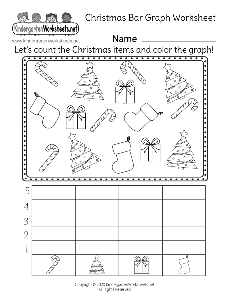 Free Printable Christmas Bar Graph Worksheet