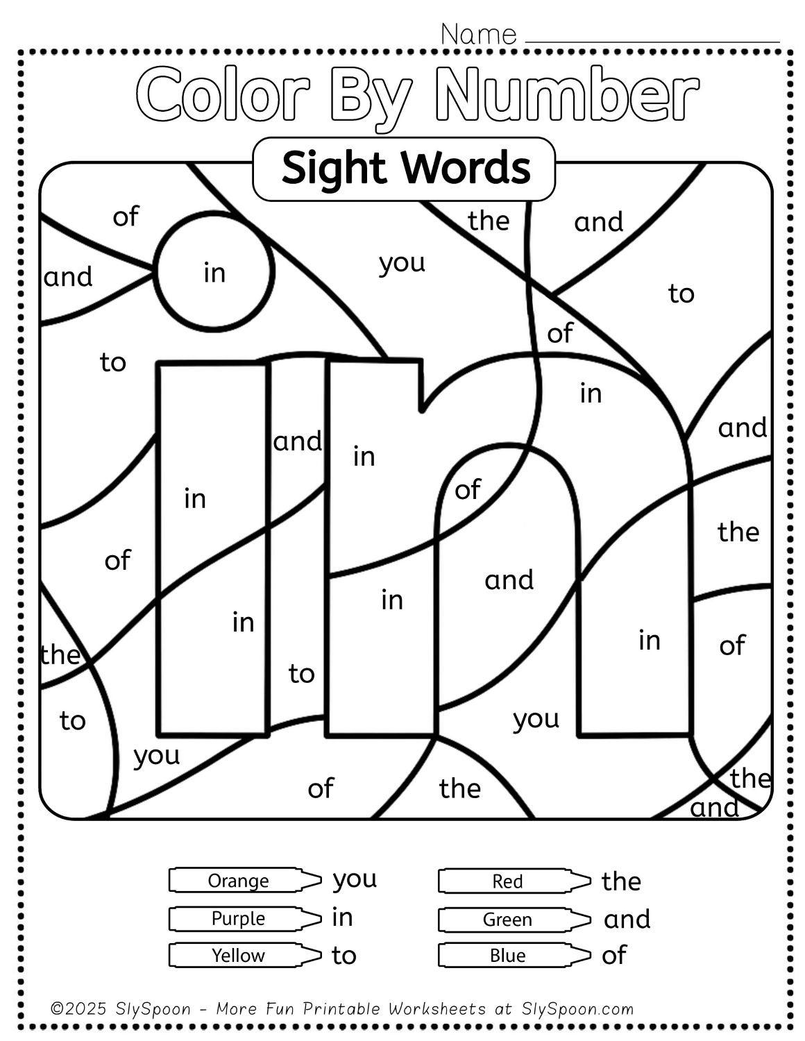 Free Printable In Sight Word Worksheets For Kindergarten First Grade Sly Spoon Word Search CVC Worksheets Free Printable