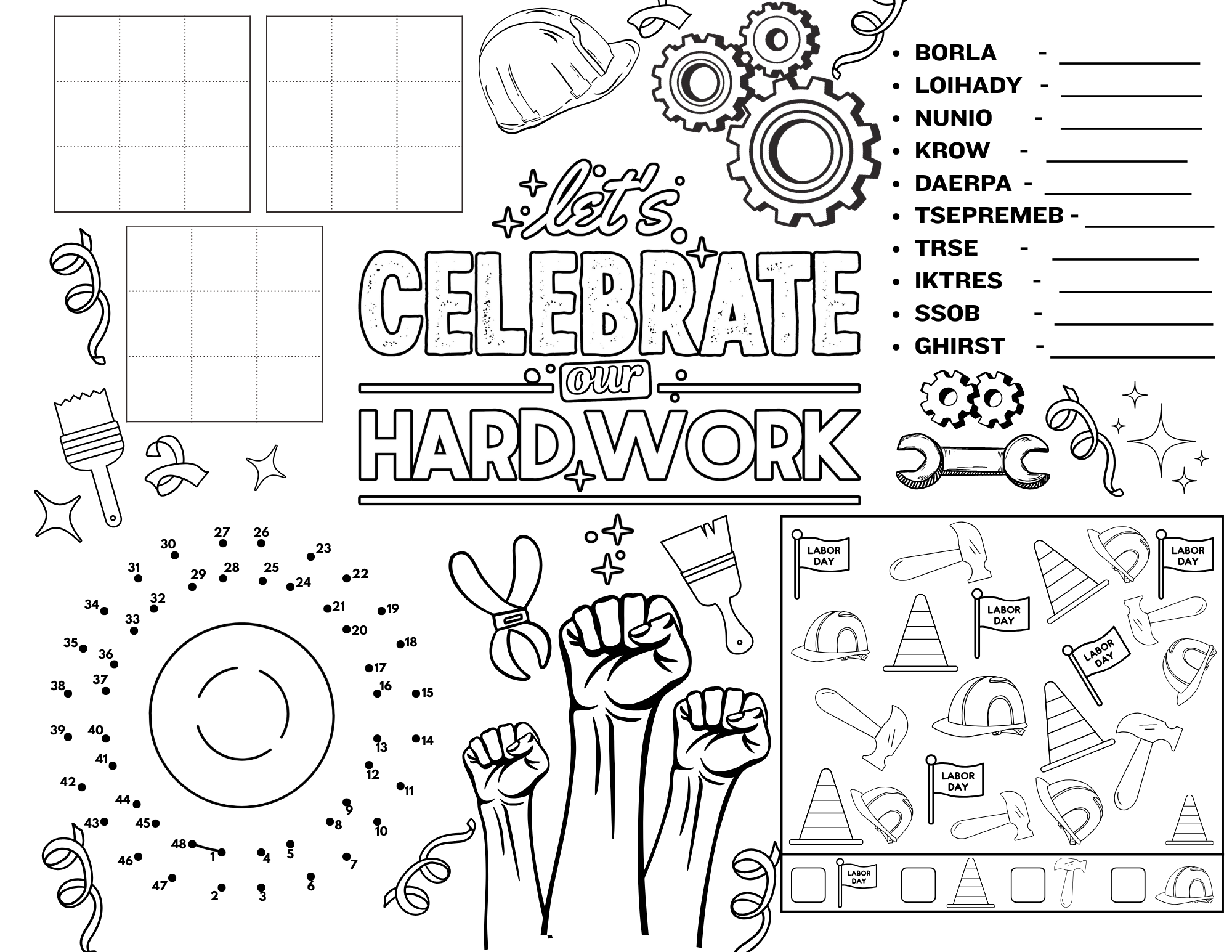 Free Printable Labor Day Word Search And Answer Key Free Printable Labor Day Word Search And Answer Key