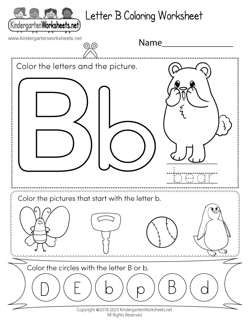 Letter B Free Worksheets TeachersMag