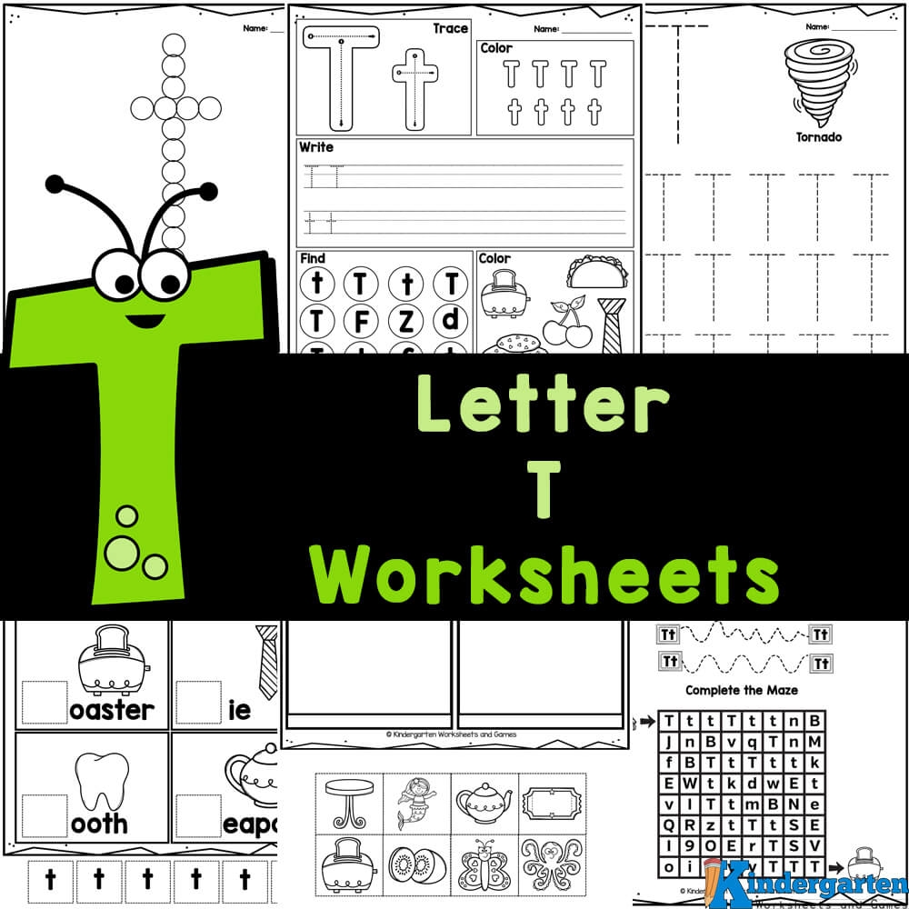 FREE Printable Letter T Worksheets For Kindergarten