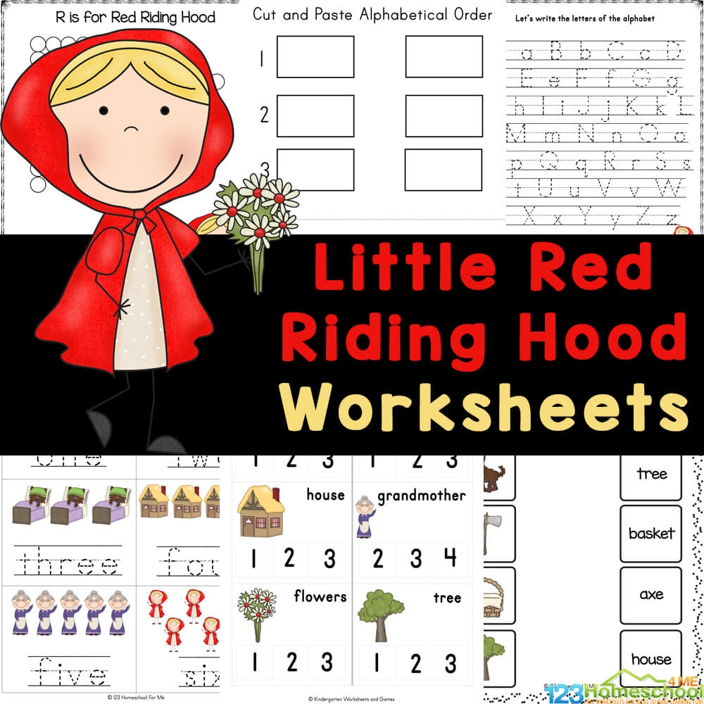 FREE Printable Little Red Riding Hood Worksheets