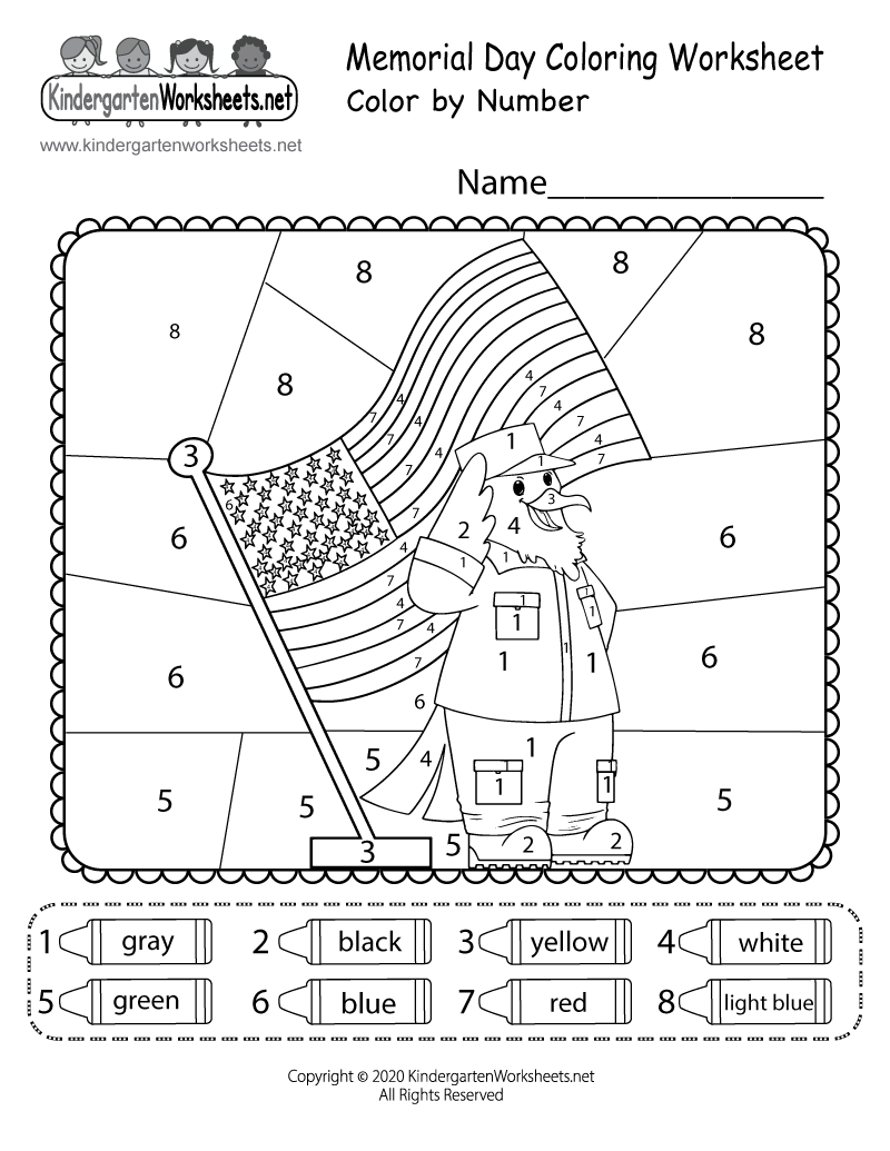 Free Printable Memorial Day Vocabulary Worksheet