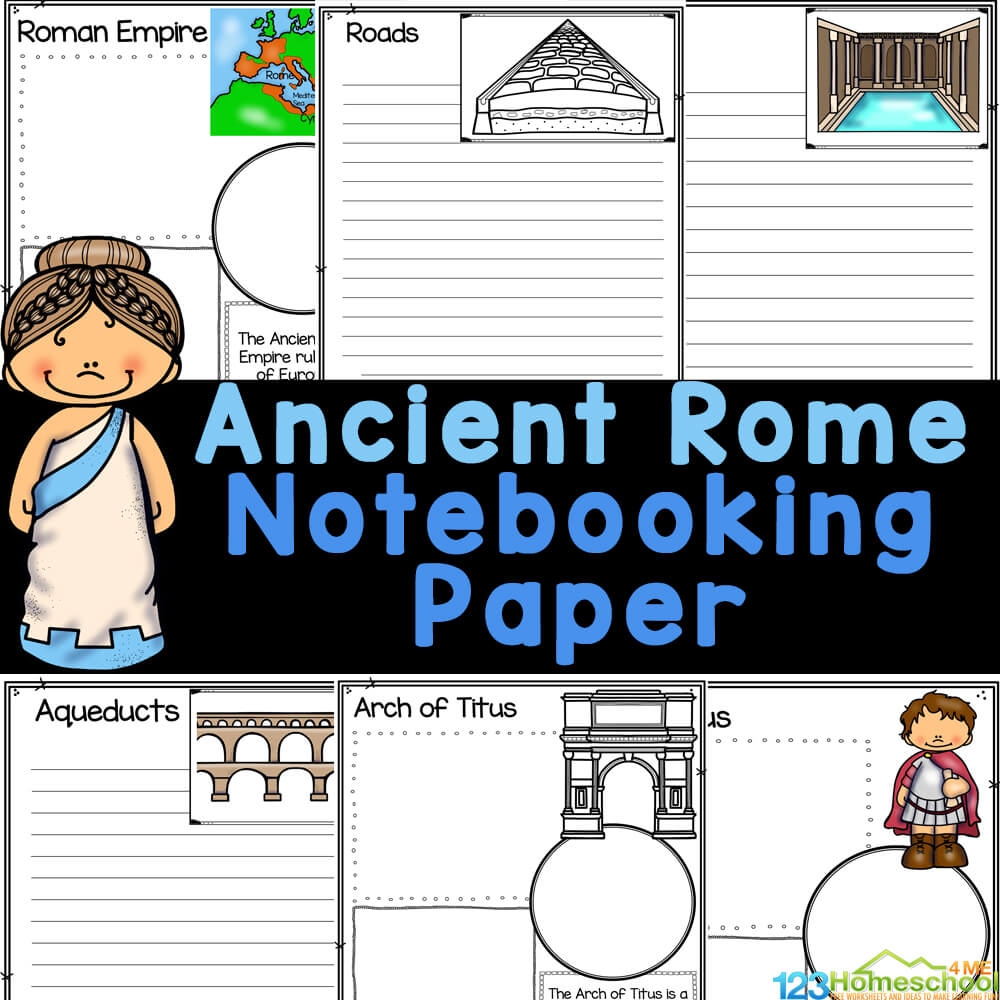 FREE Printable Roman Empire Notebooking Pages FREE Printable Ancient Romans Coloring Pages