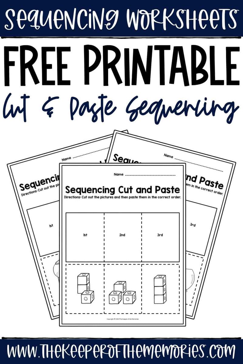 Free Printable Sequencing Cut And Paste The Keeper Of The Memories Free Printable Sequencing Cut And Paste The Keeper Of The Memories