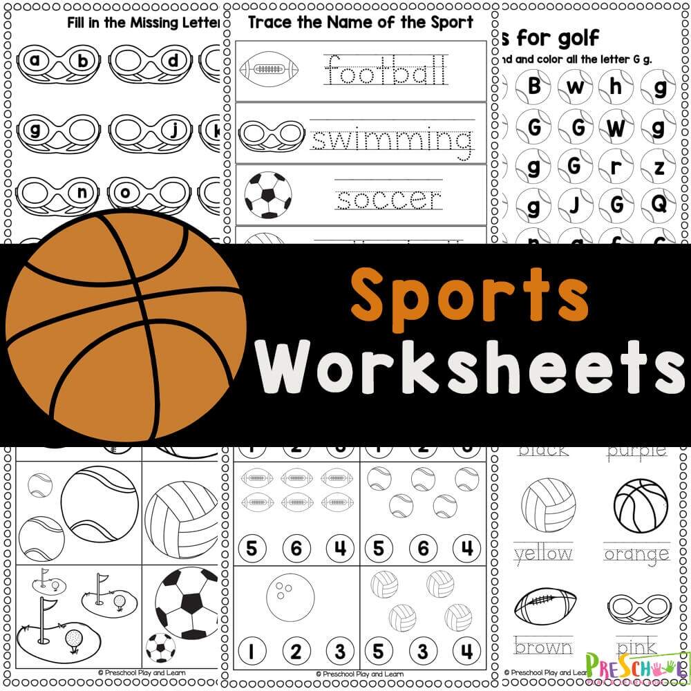 Sports Day Math Worksheet Free Printable Digital PDF