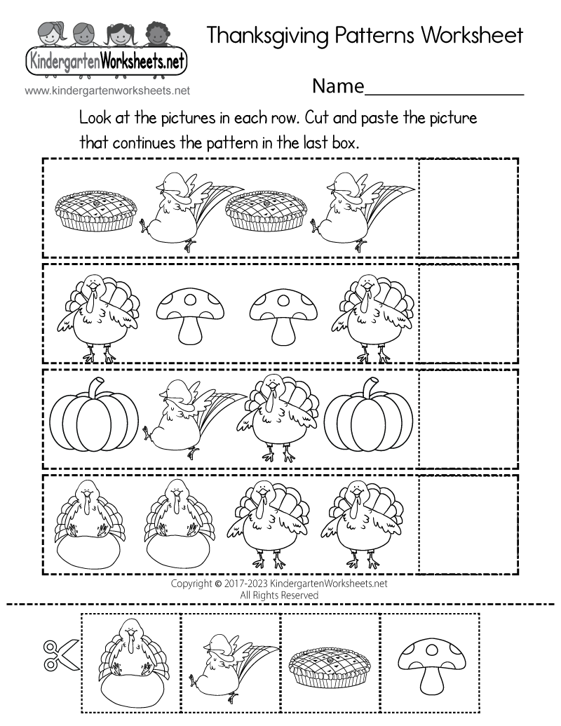 Thanksgiving Worksheets For Preschool The Teaching Aunt