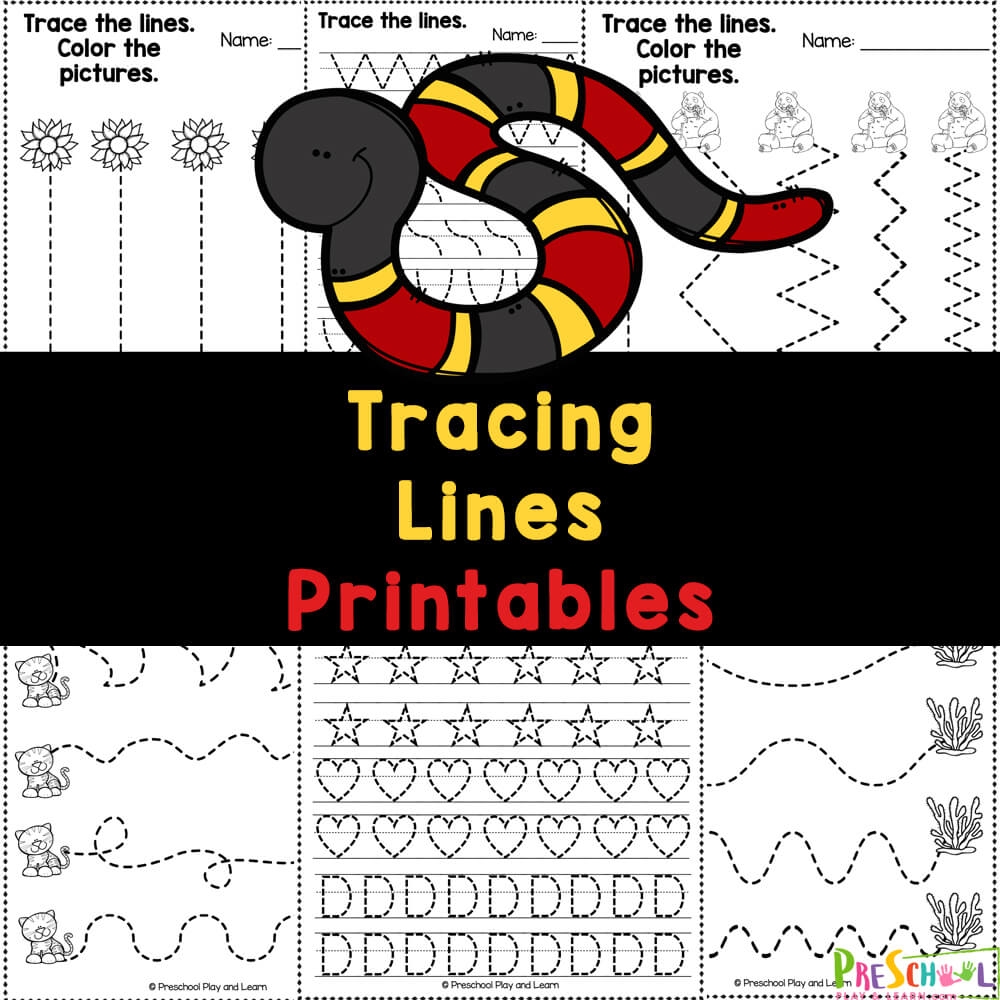 FREE Printable Tracing Lines Worksheets For Preschool And 3 Year Olds Line Tracing Worksheets 10 Printable PDF Activities For Kids