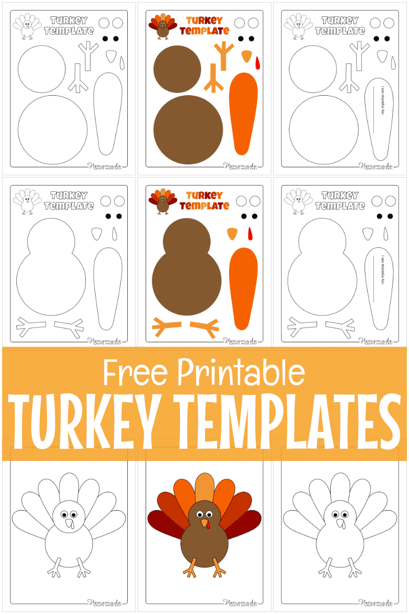 Free Printable Turkey Template For Thanksgiving Crafts Free Printable Turkey Template For Thanksgiving Crafts