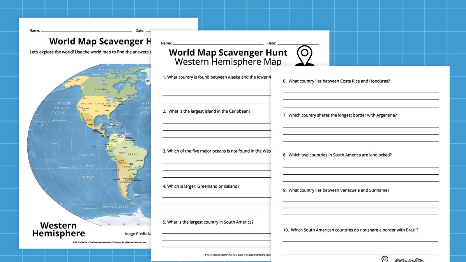 Free Printable World Map Bundle