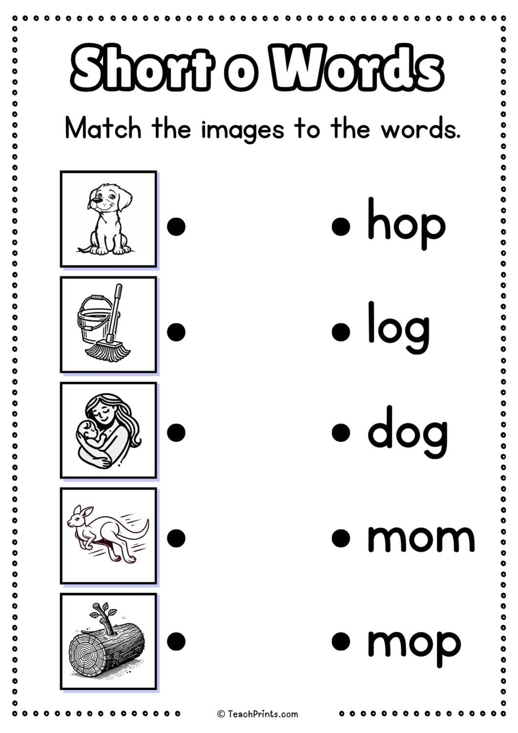 Free Short O Words Worksheets Teach Prints Free Short O Words Worksheets Teach Prints