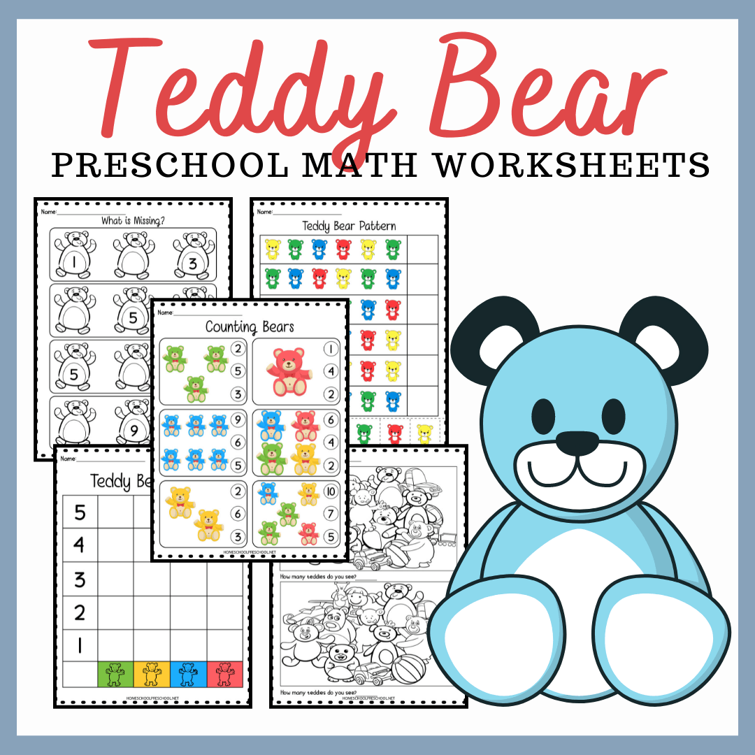Free Teddy Bear Math Worksheets For Preschoolers Free Teddy Bear Math Worksheets For Preschoolers