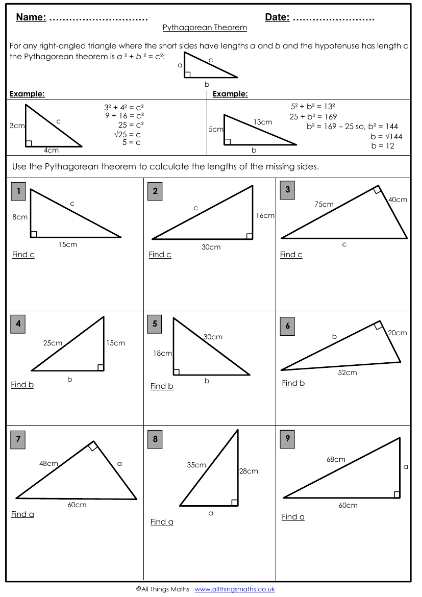 Free Worksheet Pythagorean Theorum Download Free Worksheet Pythagorean Theorum Png Images Free Worksheets On Clipart Library