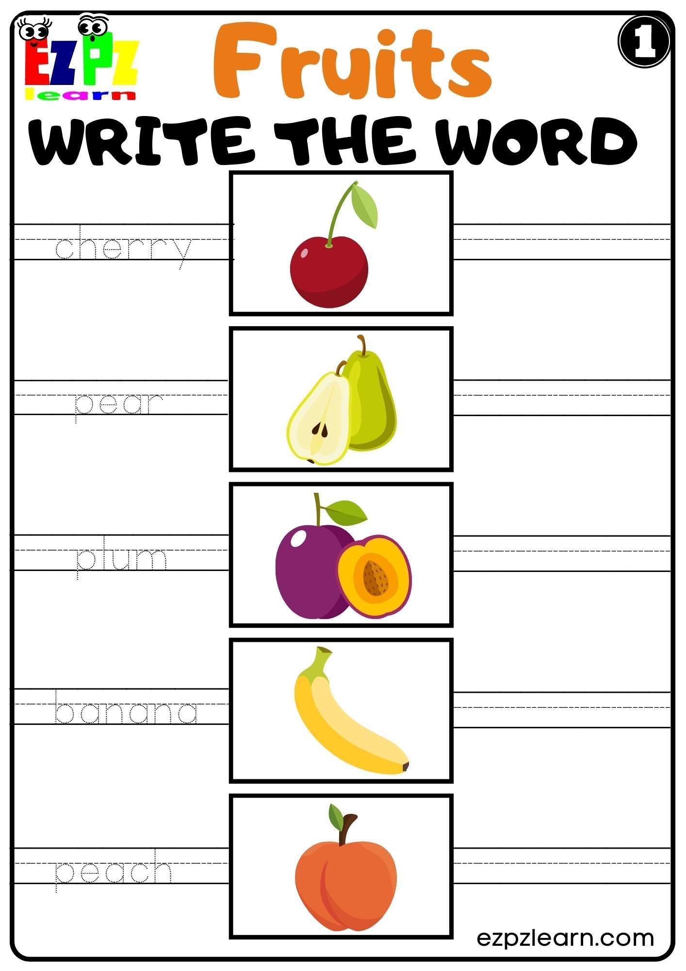 Grab These Free Summer Fruit Worksheets For Kids Our Family Code