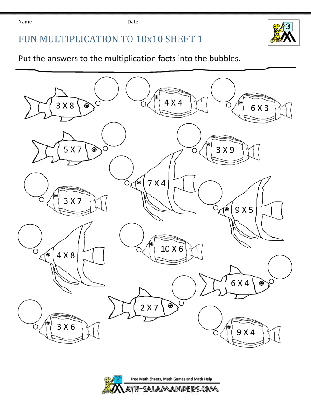 FREE PRINTABLE MULTIPLICATION WORKSHEETS WonkyWonderful