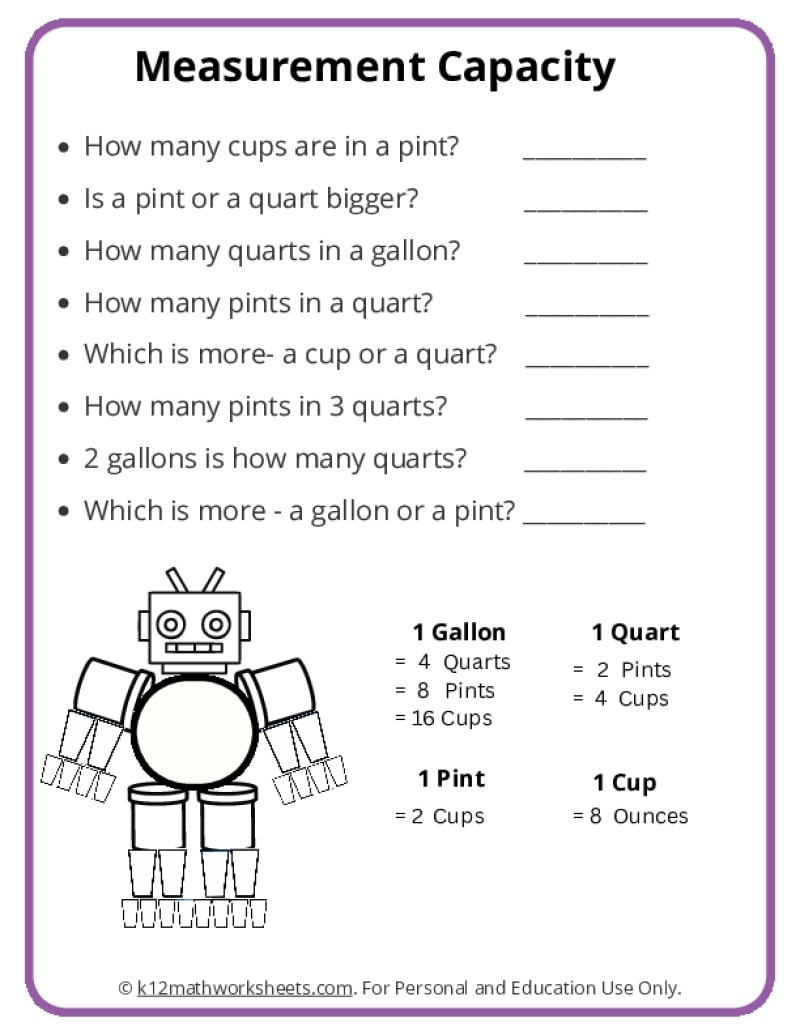Gallon Man Printable Chart And Activities