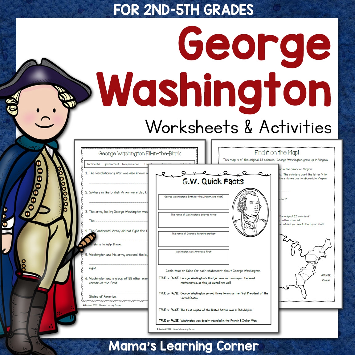 George Washington Worksheets Mamas Learning Corner