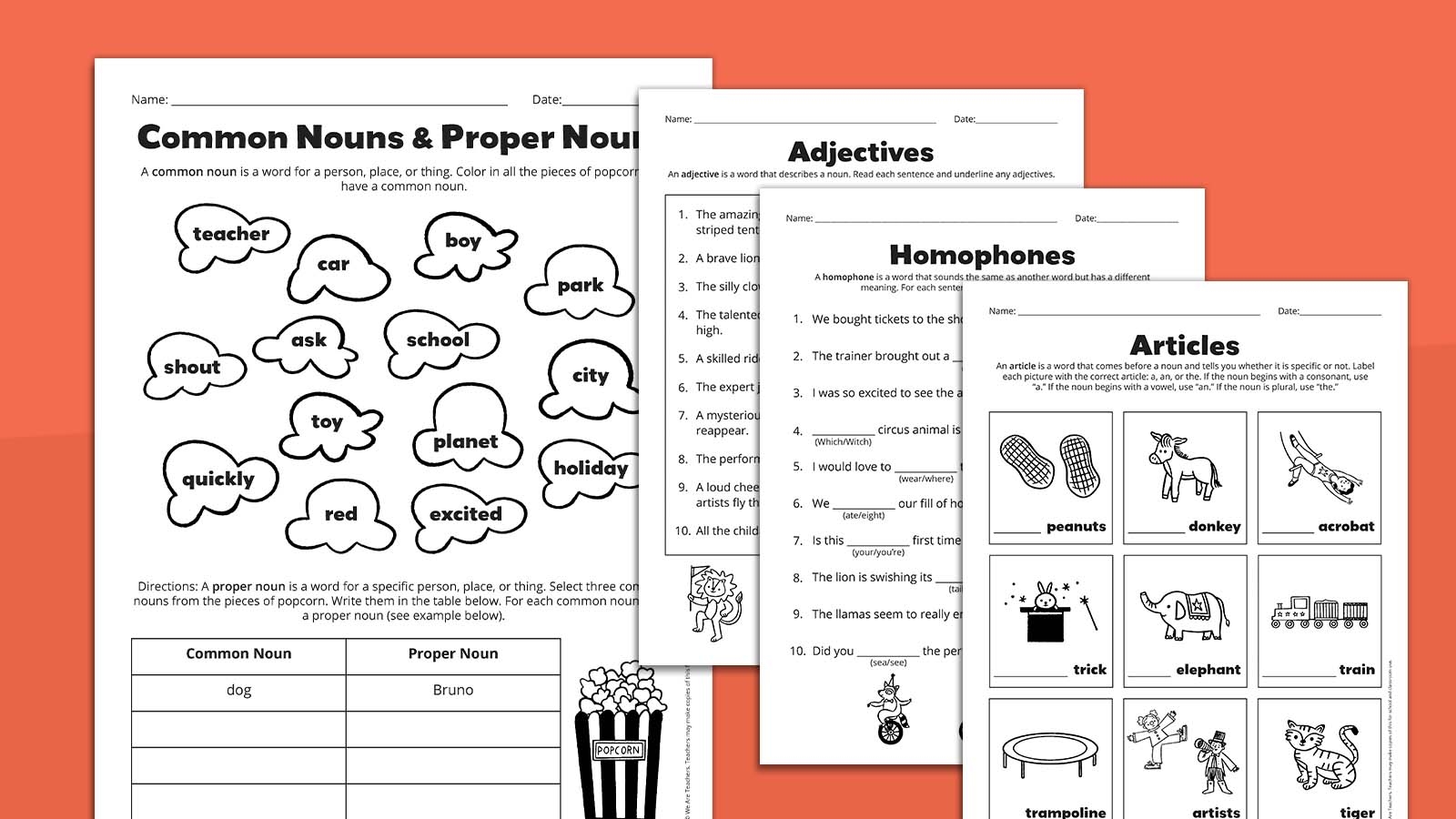 Grammar Worksheets For Grades 2 3 Free Download