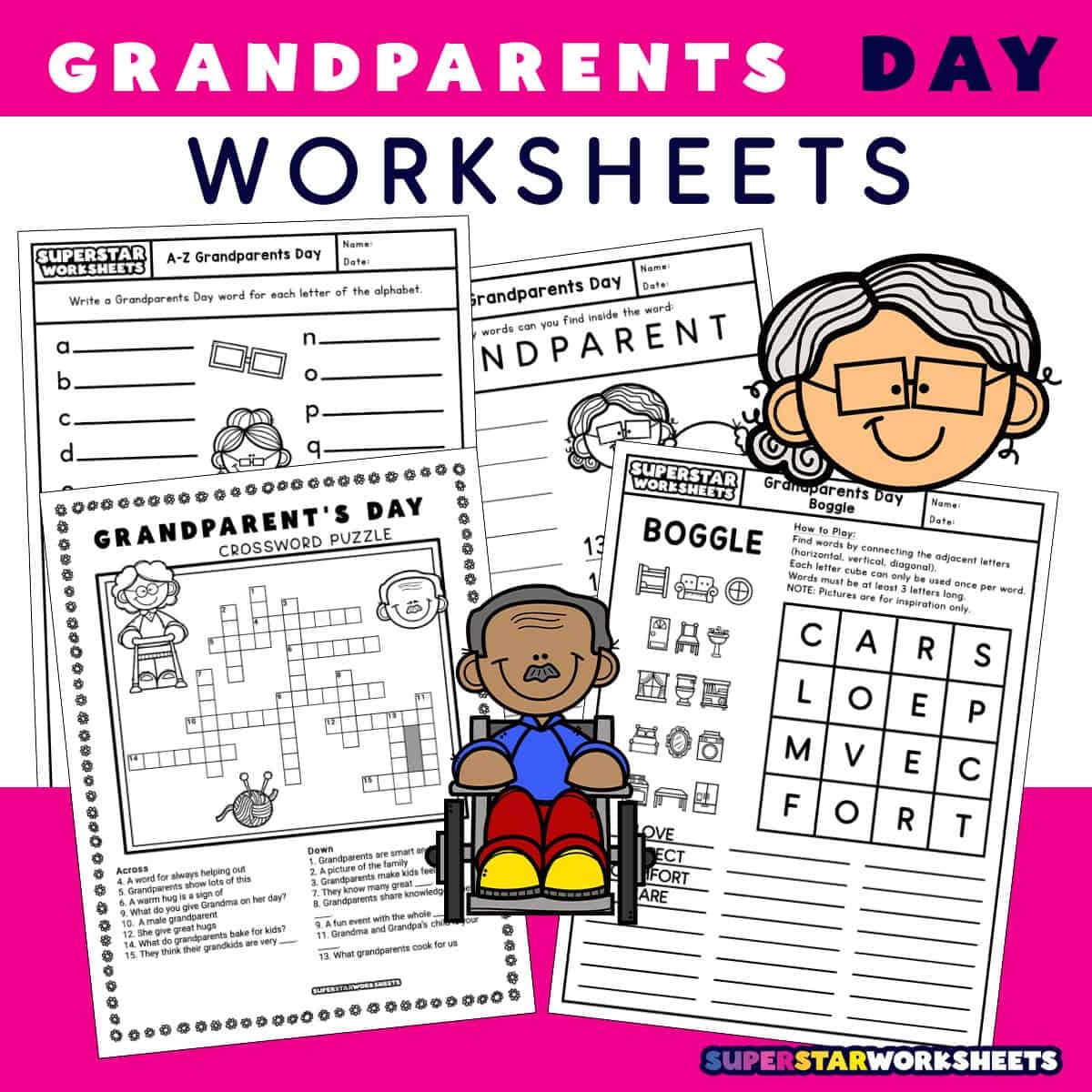 Grandparents Day Worksheets Free Printables Superstar Worksheets