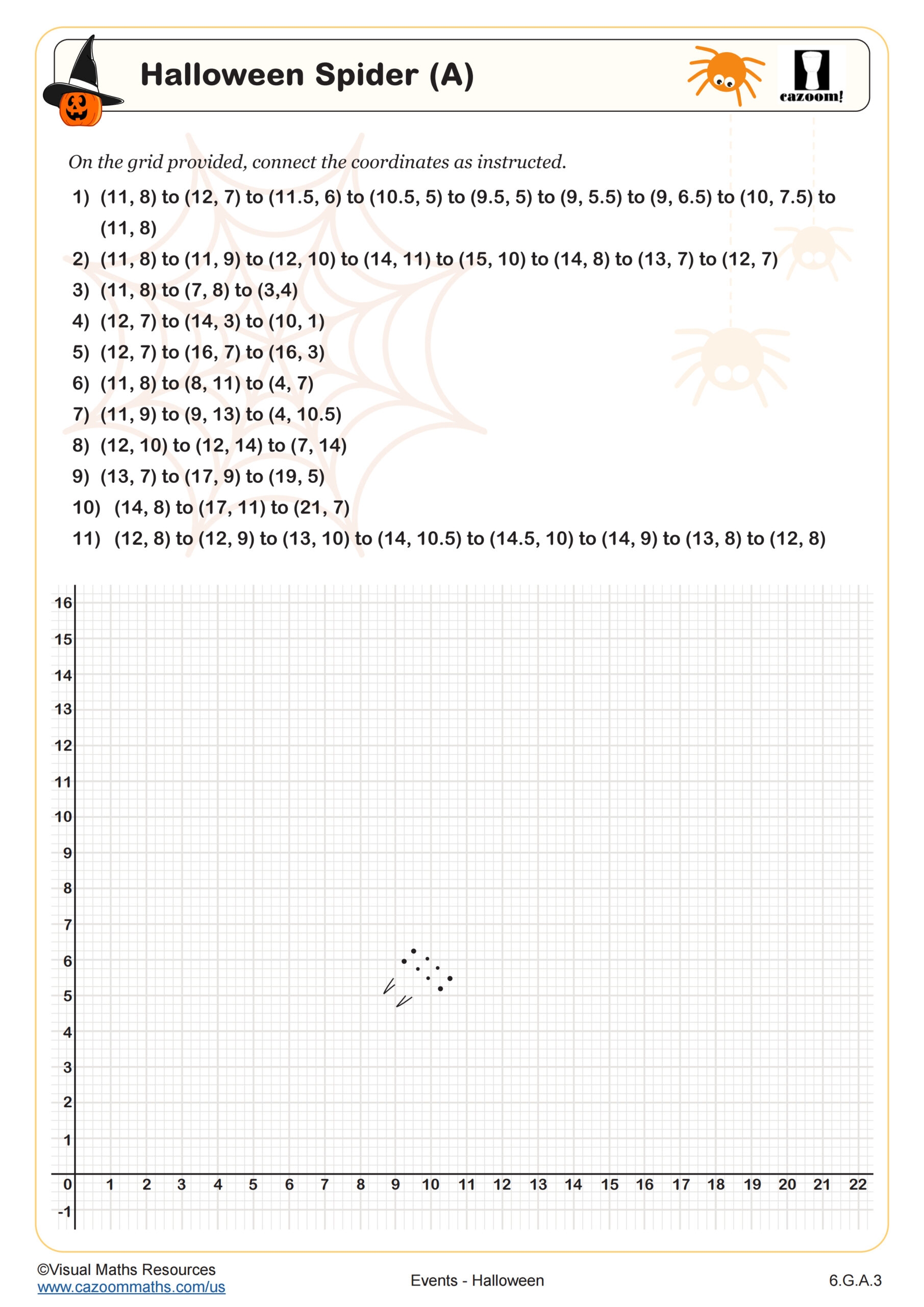 Halloween Puzzles Worksheet Fun And Engaging 7th Grade PDF Worksheets Cazoom Math