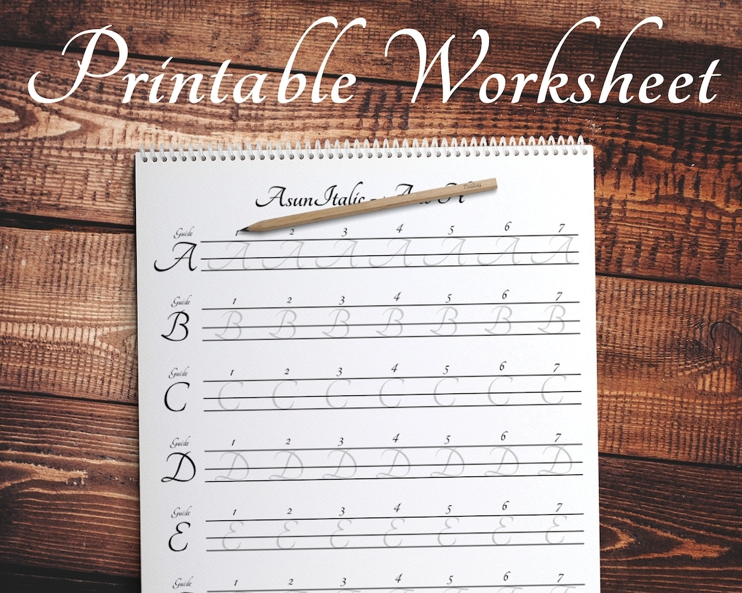 Handwriting Printable For Italic Calligraphy Practice Learn Modern Italic Scripts With Worksheet Tracing Paper For Italic Calligraphy Etsy Handwriting Printable For Italic Calligraphy Practice Learn Modern Italic Scripts With Worksheet Tracing Paper For Italic Calligraphy Etsy