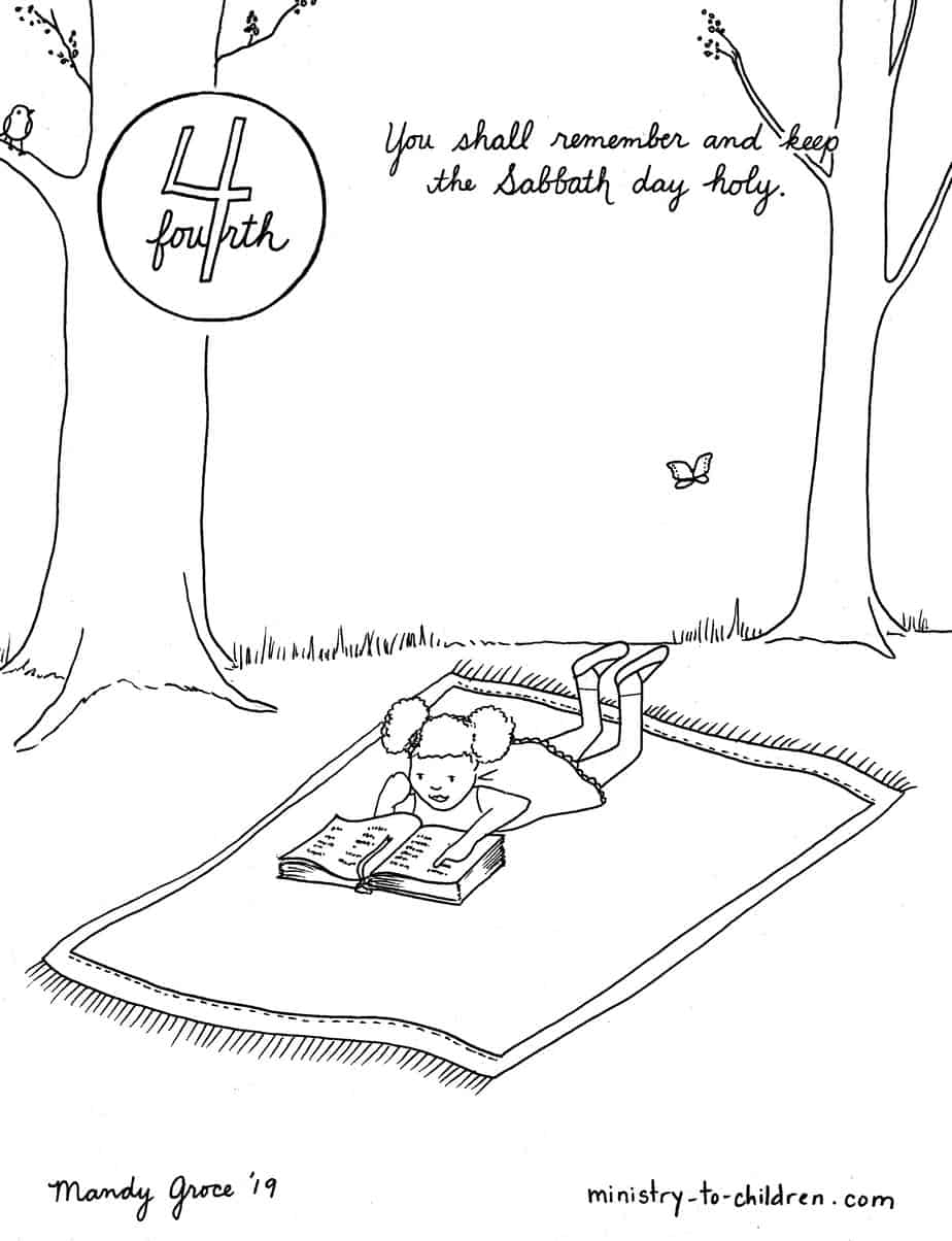 Holy Sabbath Rest Lesson 5 In The 10 Commandments For Kids Ministry To Children