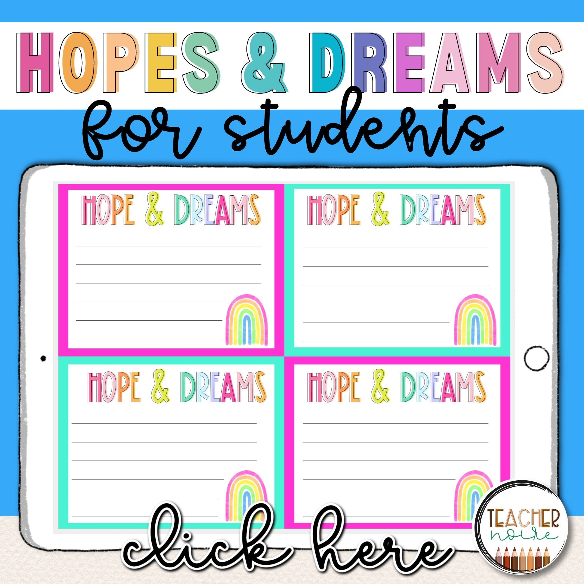 Hopes And Dreams Notes For Students Message To A Students From Parents Etsy