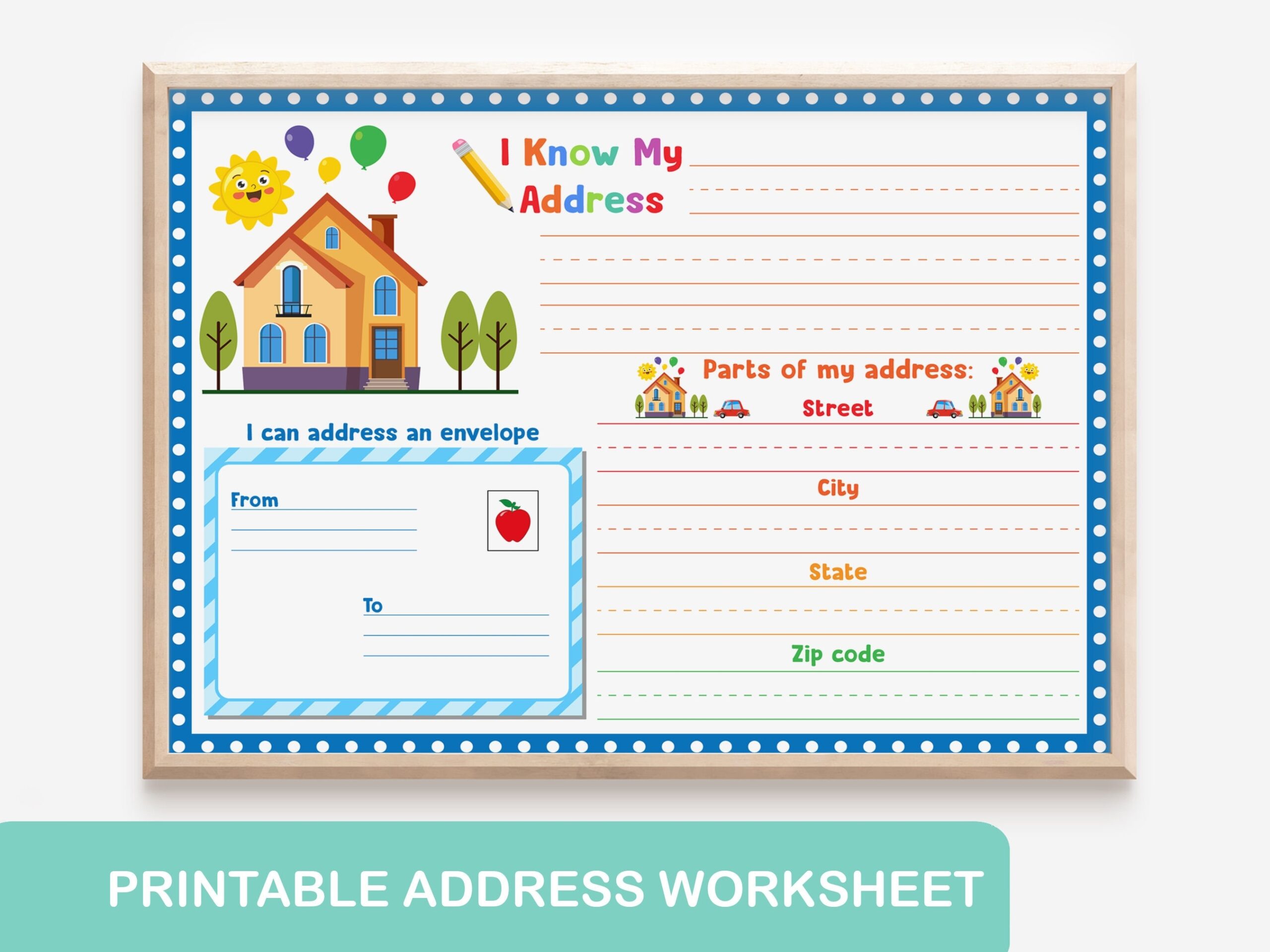 I Know My Address Kids Printable Life Skills Letter Address Worksheet Busy Book Page Life Skills Daily Learning Address Information Print Etsy I Know My Address Kids Printable Life Skills Letter Address Worksheet Busy Book Page Life Skills Daily Learning Address Information Print Etsy