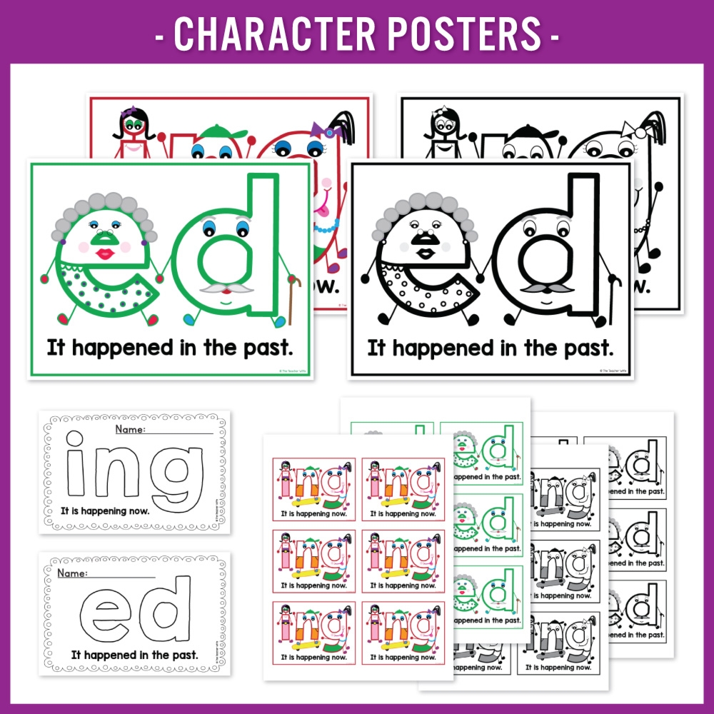 Inflectional Word Endings Packet Ed Ing The Teacher Wife