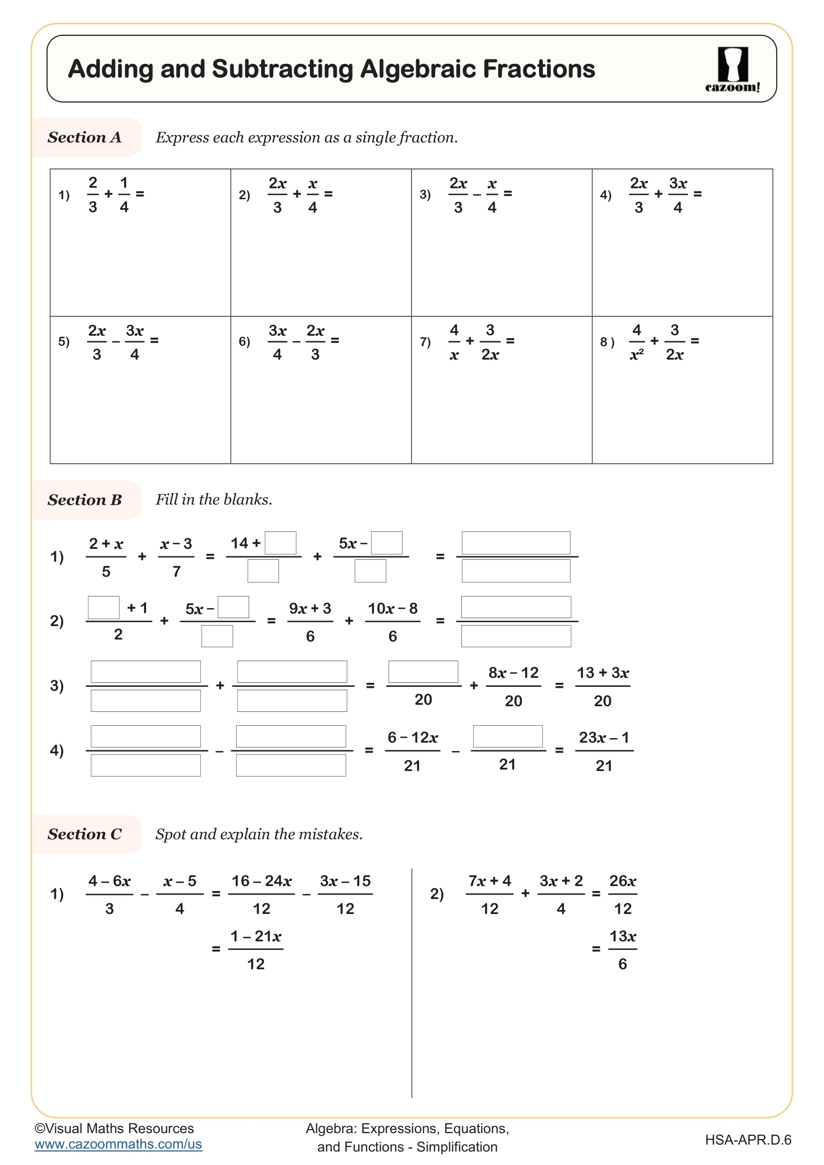 Integrated Math 3 Simplification Worksheets PDF Printable Cazoom Math Integrated Math 3 Simplification Worksheets PDF Printable Cazoom Math