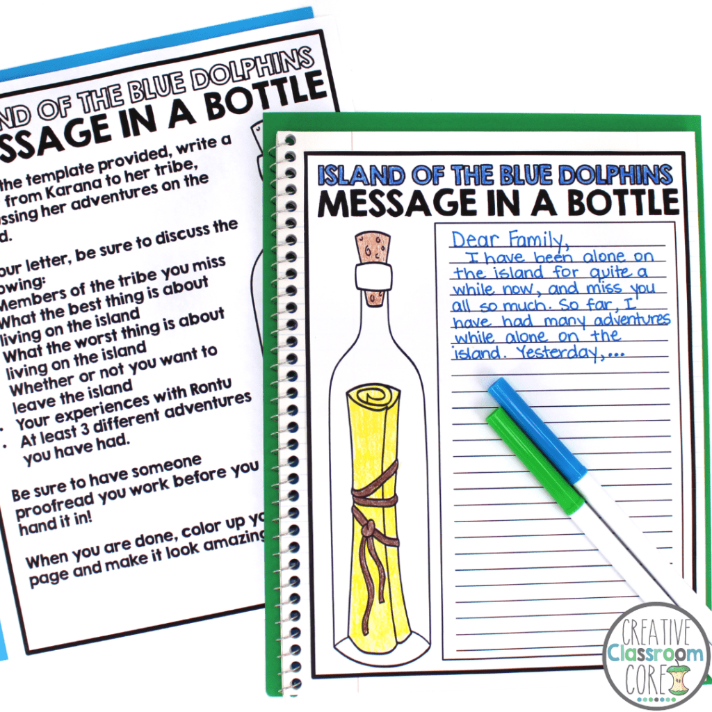 Island Of The Blue Dolphins Novel Study Activities Creative Classroom Core Island Of The Blue Dolphins Novel Study Activities Creative Classroom Core
