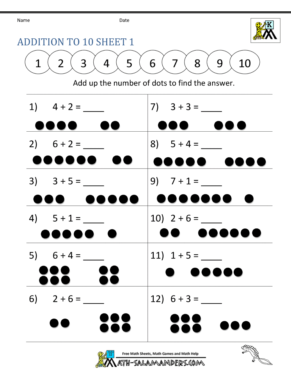 Kindergarten Addition And Subtraction Worksheets Kindergarten Addition And Subtraction Worksheets