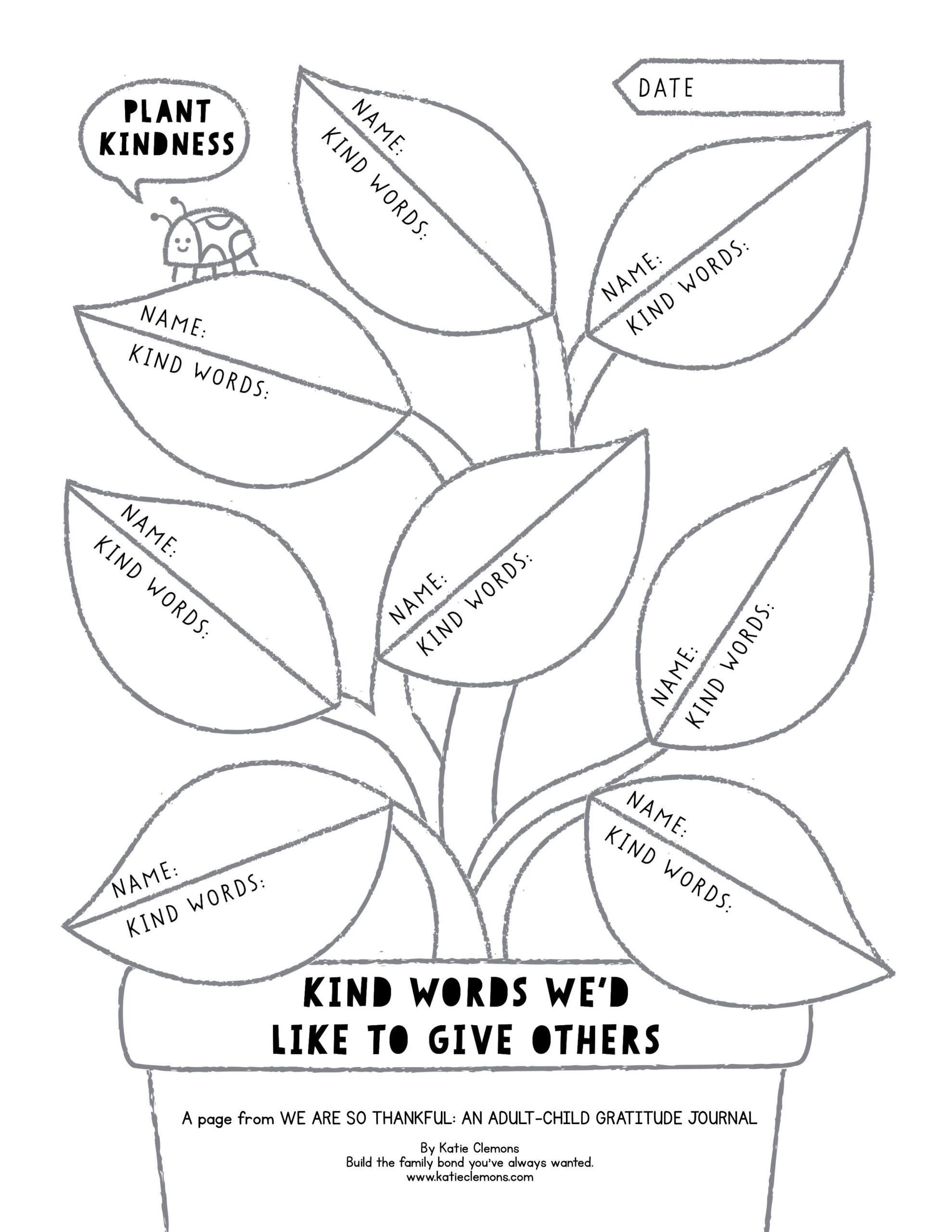Kindness Activity For Kindergarten Printable Printable Party Favors