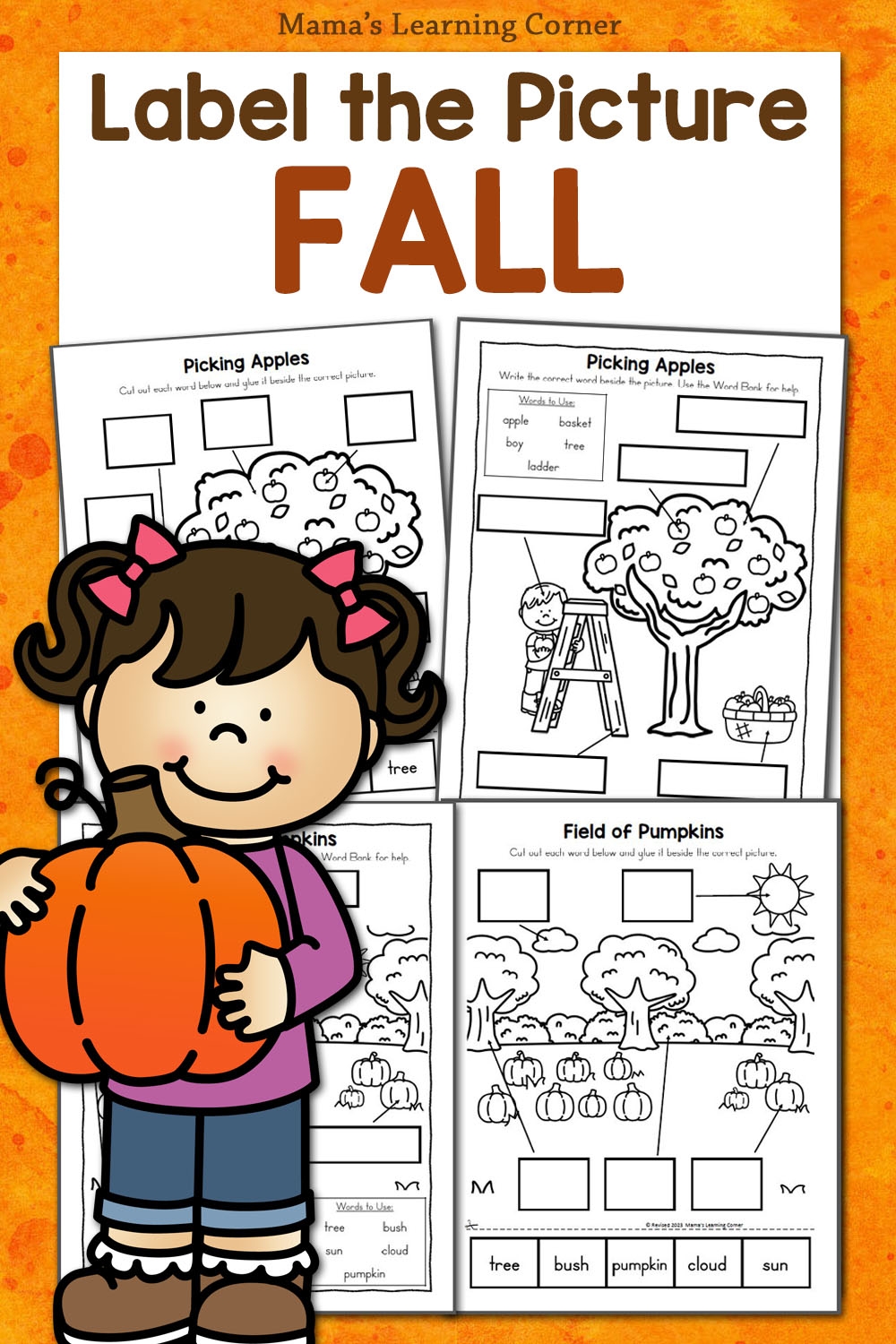 Label The Picture Worksheets For Fall Mamas Learning Corner