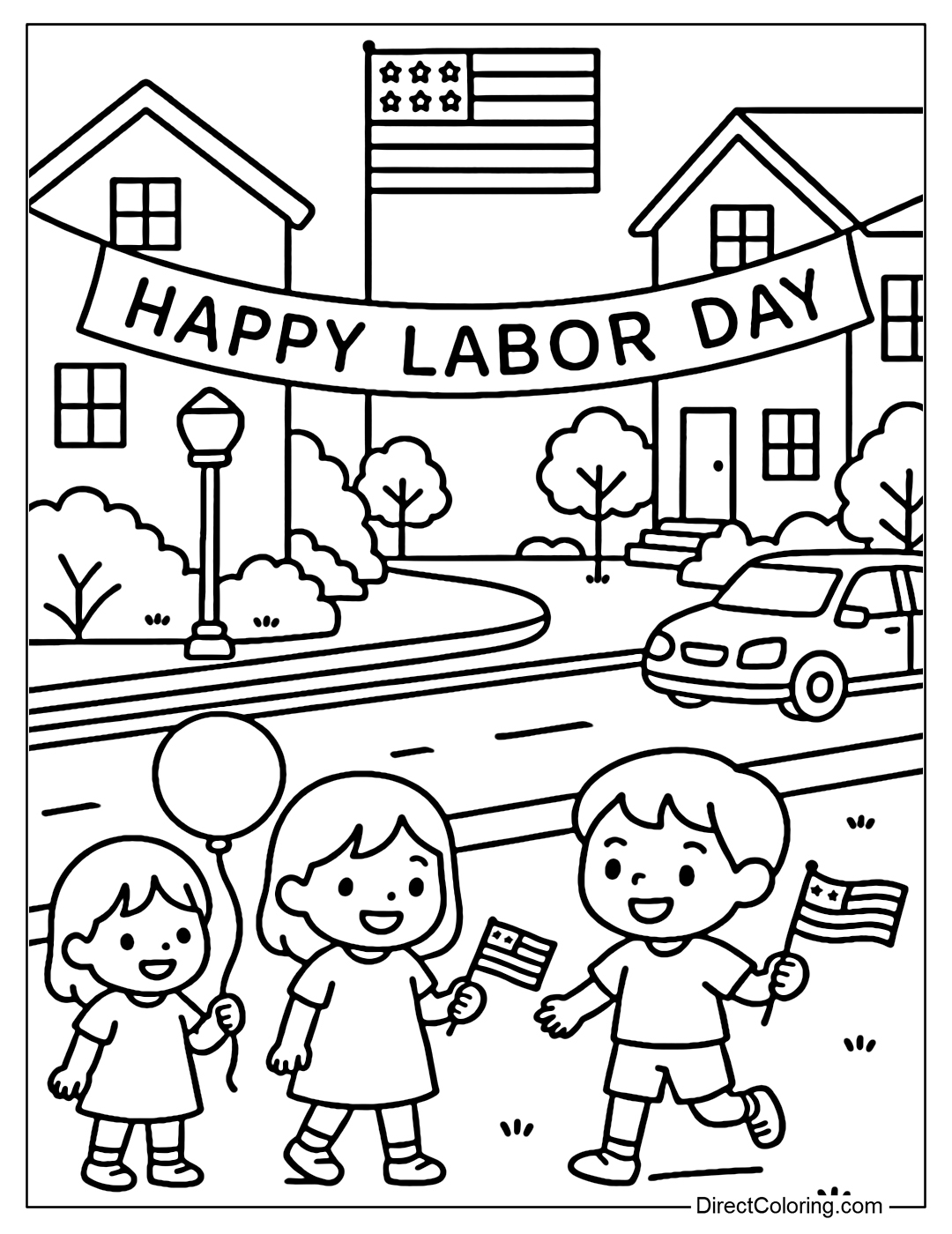 Labor Day Coloring Pages Free PDF To Download And Print