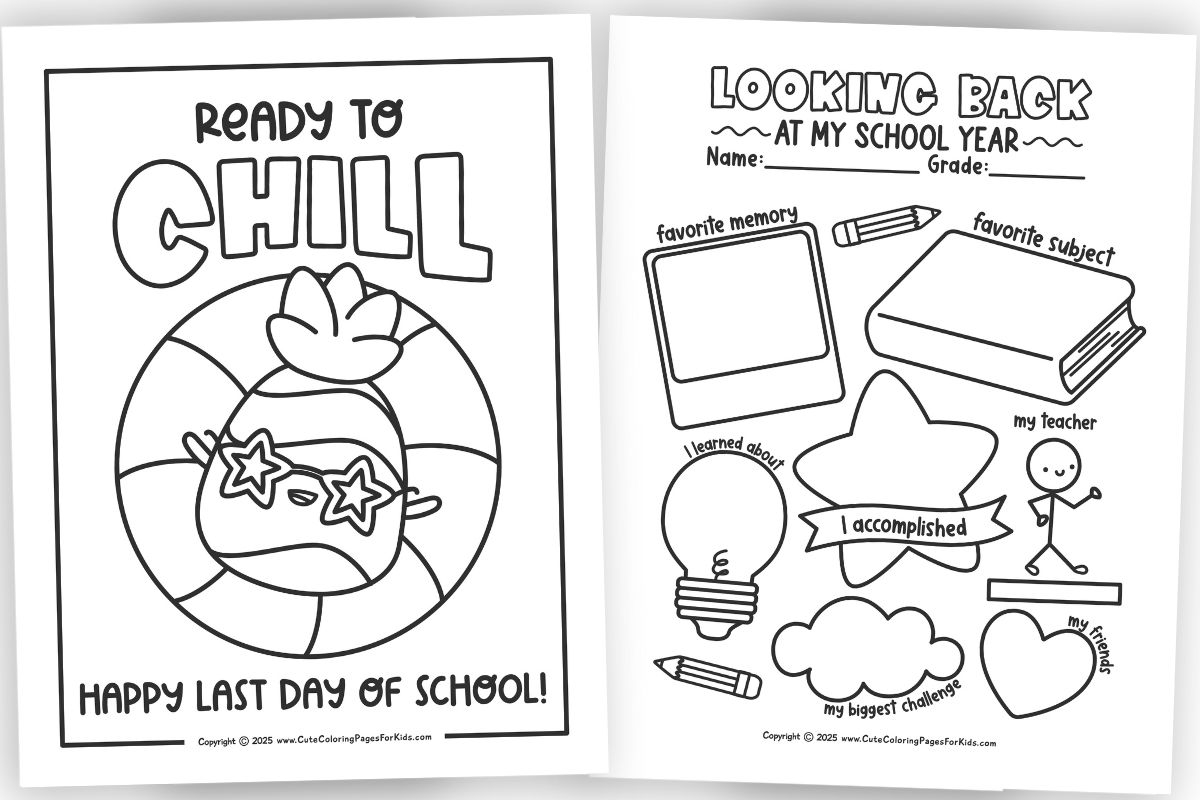 Free Last Day Of School Printables