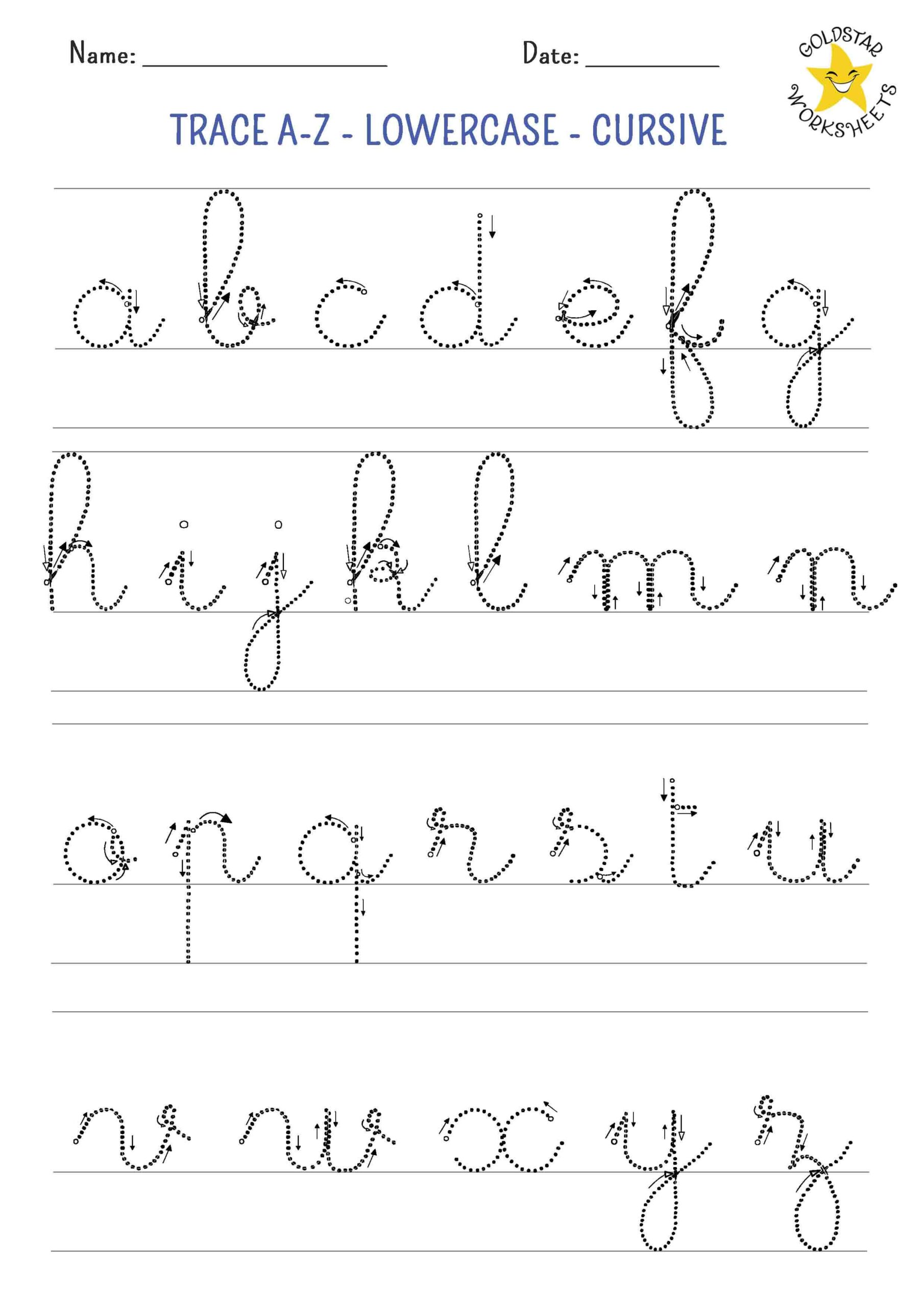 Learn Flowing Lowercase Cursive With Fun Tracing Sheets Learn Flowing Lowercase Cursive With Fun Tracing Sheets