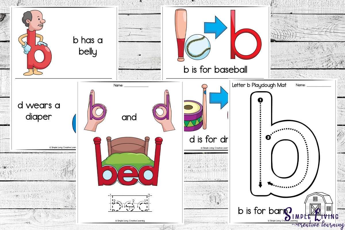 Letter B And D Reversal Printables Simple Living Creative Learning