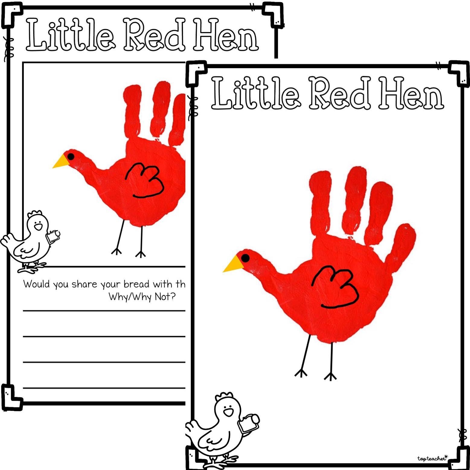 Little Red Hen Printables Free Free Preschool Printables