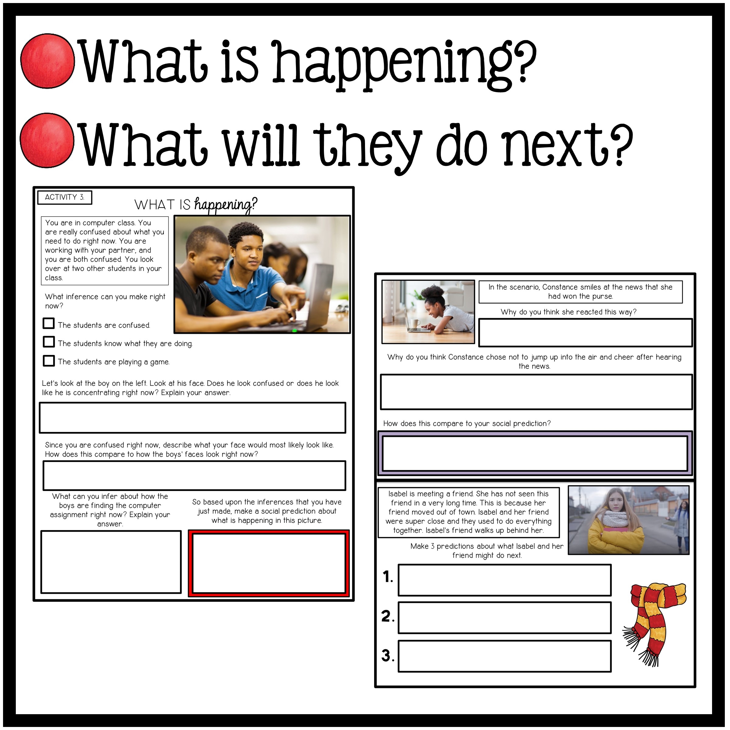Making Inferences Worksheets And Activities