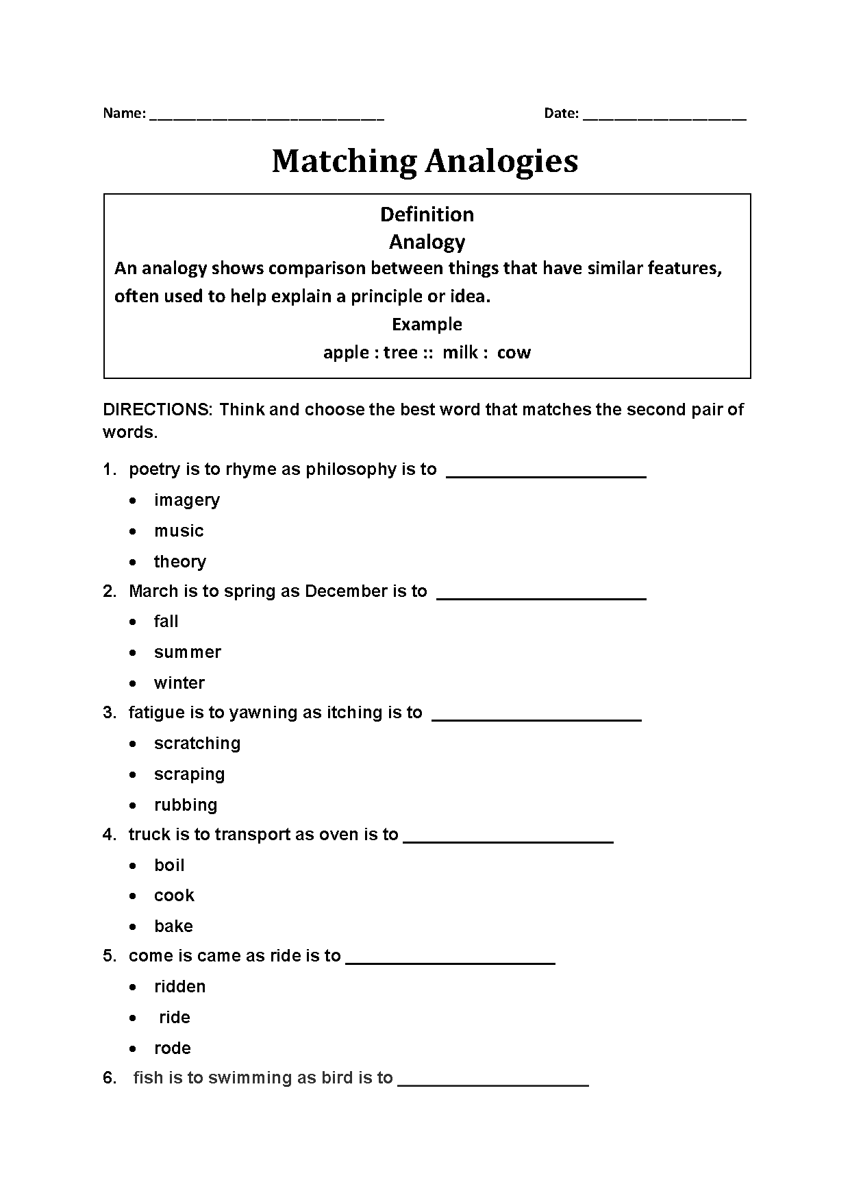 Matching Analogies Match Word Pairs In Analogical Context