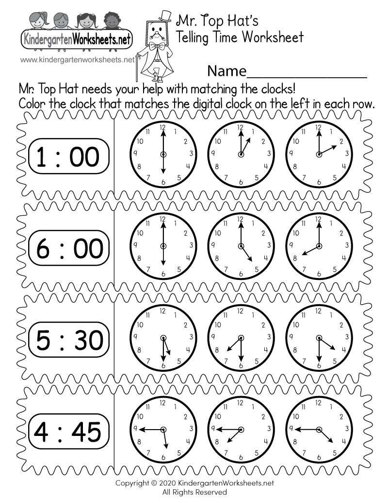 Matching Digital And Analog Clocks Worksheet Free Printable Digital PDF